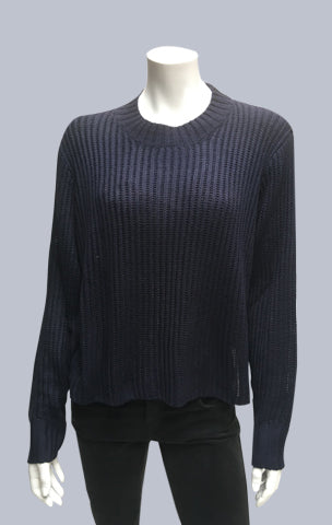 Turtle neck box jumper - Dark Navy