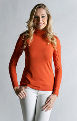 #Skivvy, Long Sleeve, Turtle Neck- RED