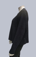 Turtle neck box jumper - Black