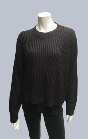 Turtle neck box jumper - Black