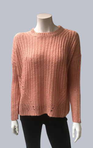 Mohair look alike Jumper - Salmon Pink